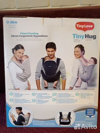 Сумка, переноска, рюкзак, слинг, кенгуру tiny love