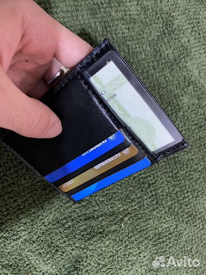 Холдер для автодокументов из кожи