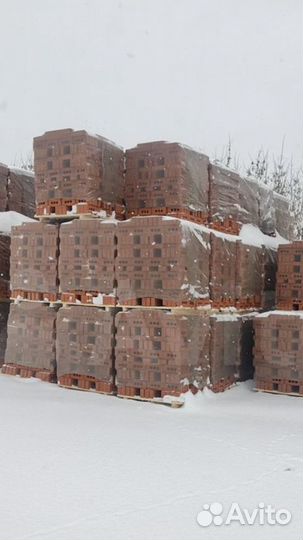 Красный кирпич полнотелый цокольный м 150