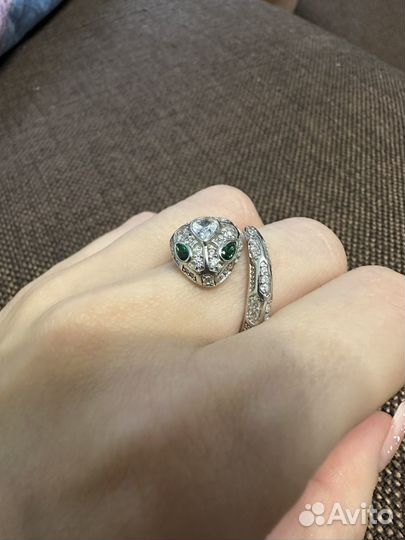 Серебряное кольцо Bvlgari 925