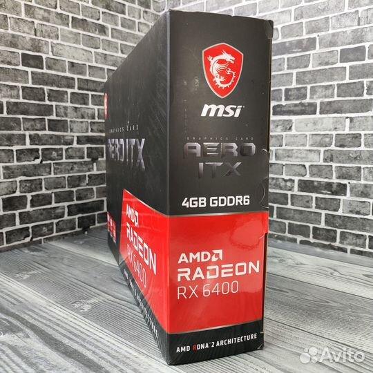 Видеокарта MSI AMD Radeon RX 6400 aero ITX 4Gb