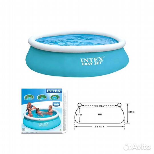 Бассейн надувной