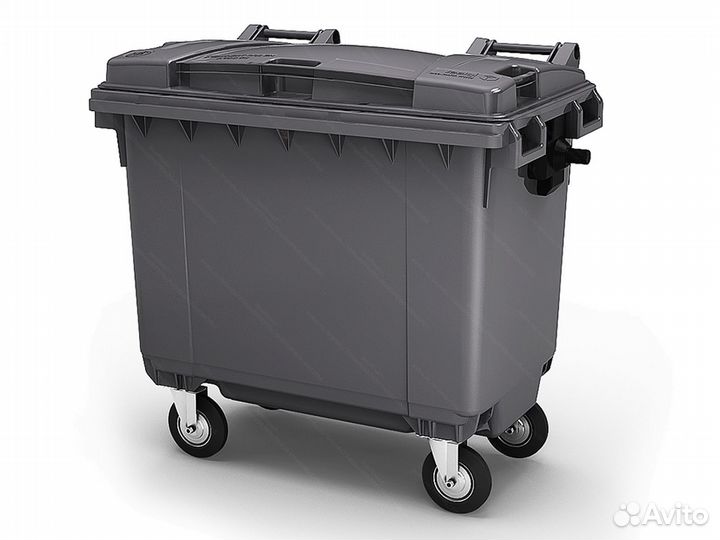 Мусорный пластиковый бак 660л-5738