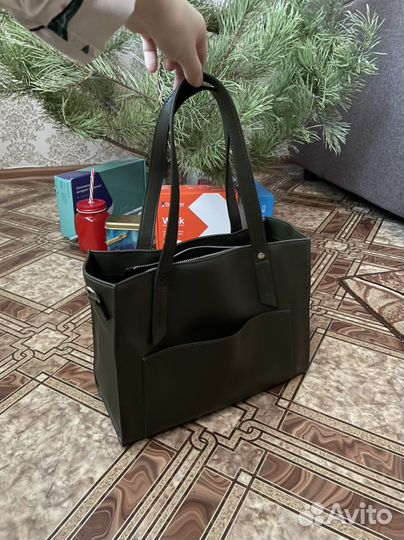 Сумка из натуральной кожи Снежная Корол