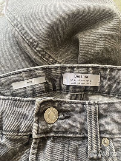 Джинсы мом bershka