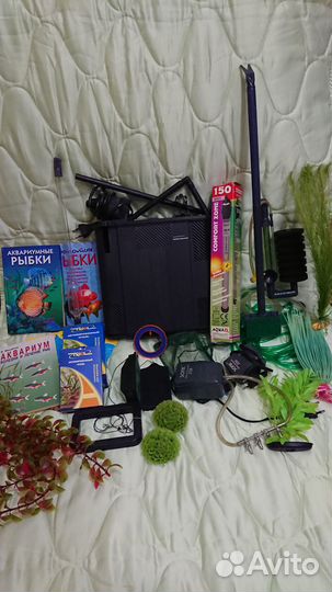 Аквариум 130л с тумбой и аксессуарами