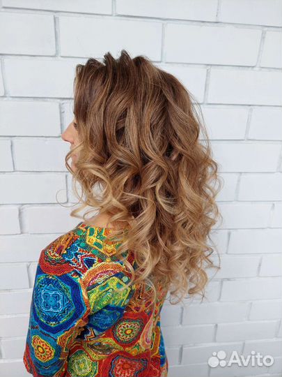 Прическа, укладка, локоны, косички