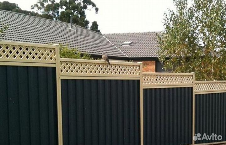 Забор из профлиста качественно под ключ