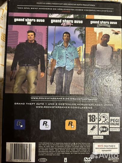 GTA трилогия,оригинальная, на дисках