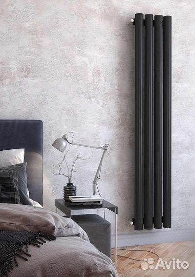 Вертикальный дизайнерский радиатор Steel-Hot от за