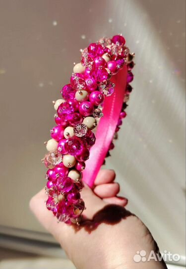 Ободок для волос ручной работы