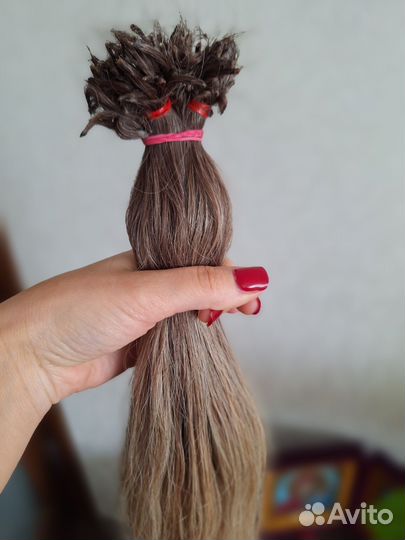 Волосы для наращивания 50 см блонд