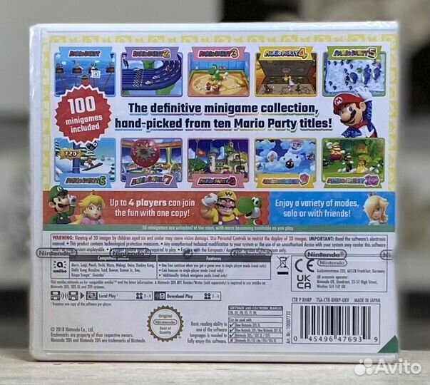 Mario Party The Top 100 (Новый Картридж) 3Ds