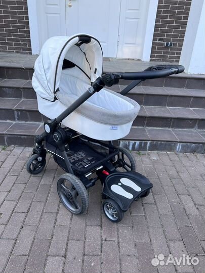 Коляска эко кожа 2 в 1 teutonia + большой комплект