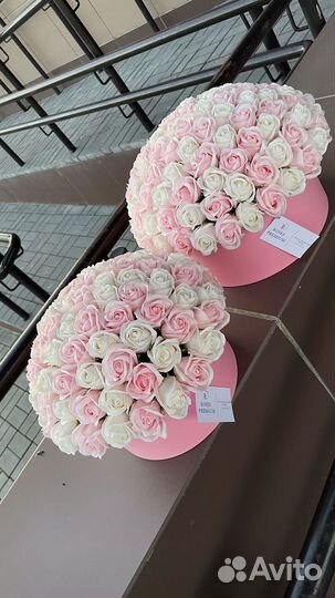 Букет из мыльных роз