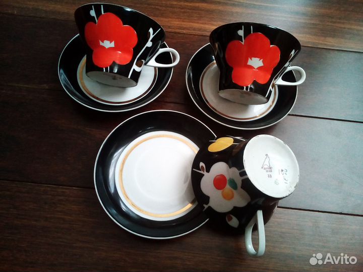 Чайные пары Дулево (фарфор, 1968 год) и др