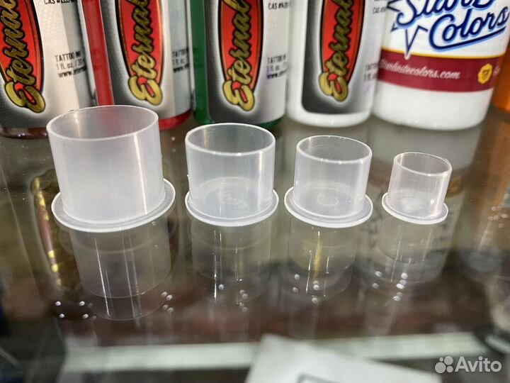 Колпачки для тату краски 10мм, 12мм, 14мм, 17мм