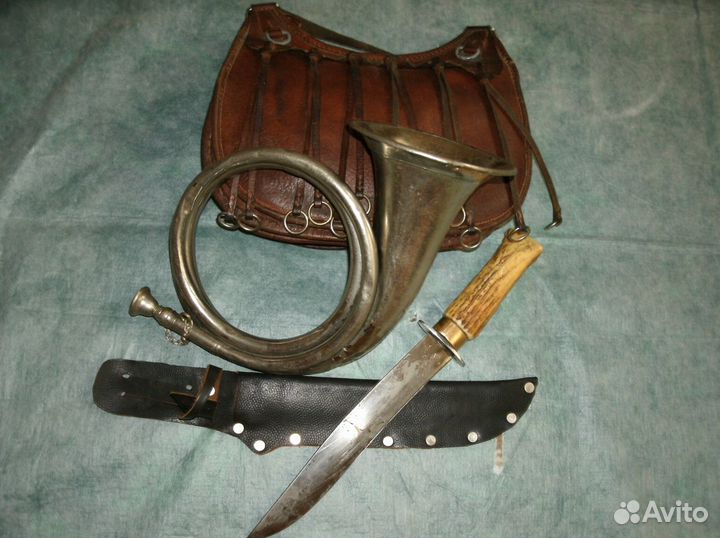 Рожок охотничий старинный