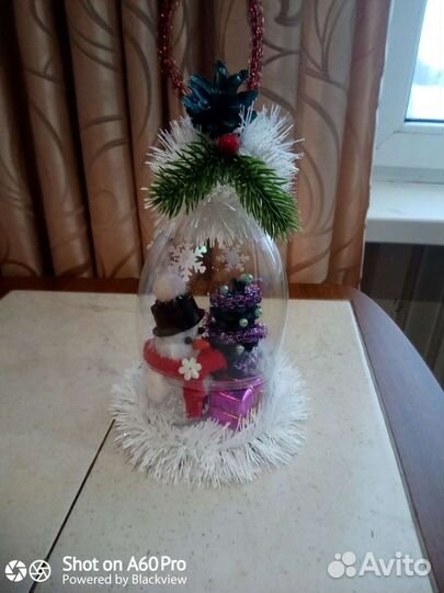 Новогодняя поделка Ёлочная игрушка