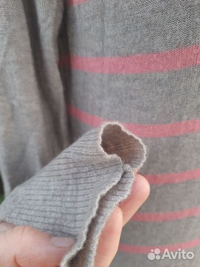 Полосатый пуловер шерсть-район American eagle 46