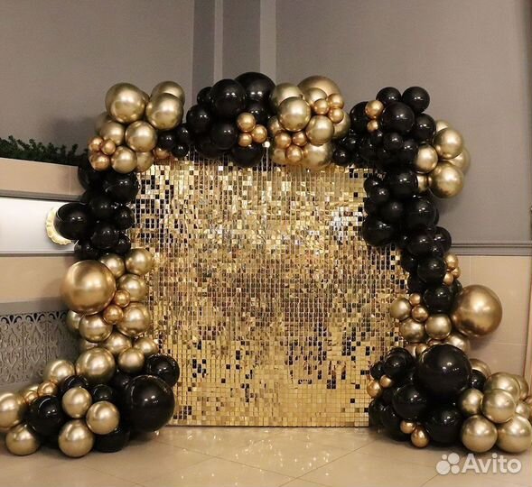 Фотозона с пайетками