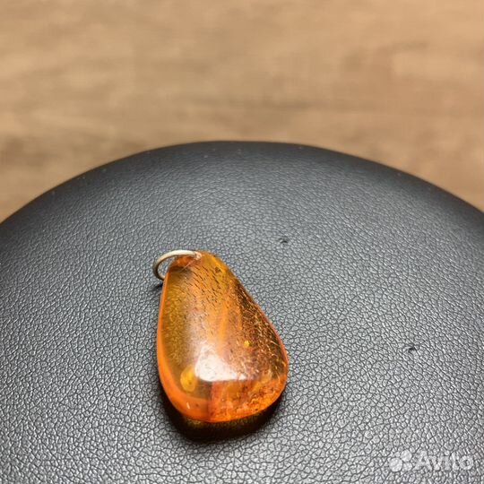 Винтажный Кулон Из Янтаря Ретро
