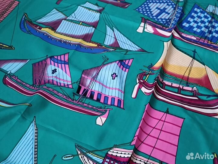 Платок Шаль Hermes Шелковый