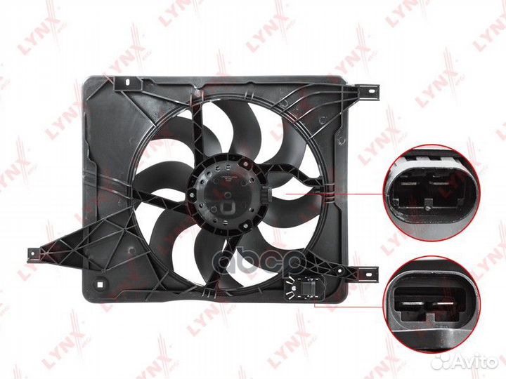 Вентилятор радиатора с кожухом