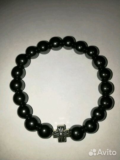 Мужской браслет из гематита ручная работа