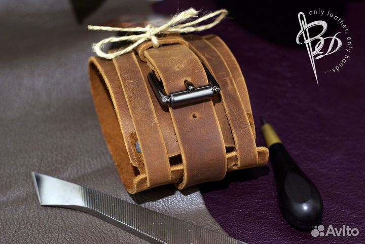 Кожаный браслет (набор) мужской и женский