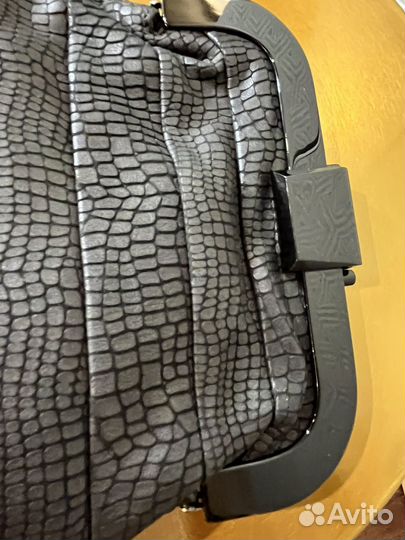 Сумка клатч натуральная кожа черная