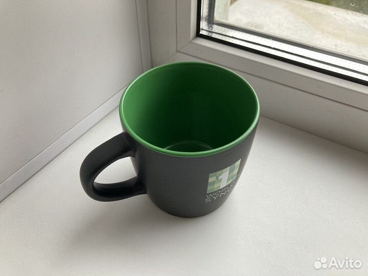 Черно-зеленая кружка MyCup Intro
