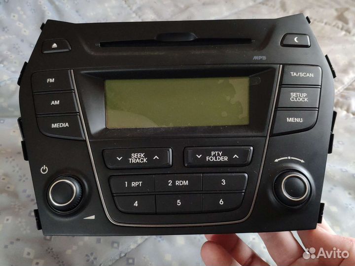 Штатная могнитола Hyundai Santa Fe AM104dmee