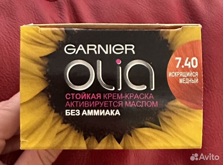 Краска для волос Olia тон 7.40