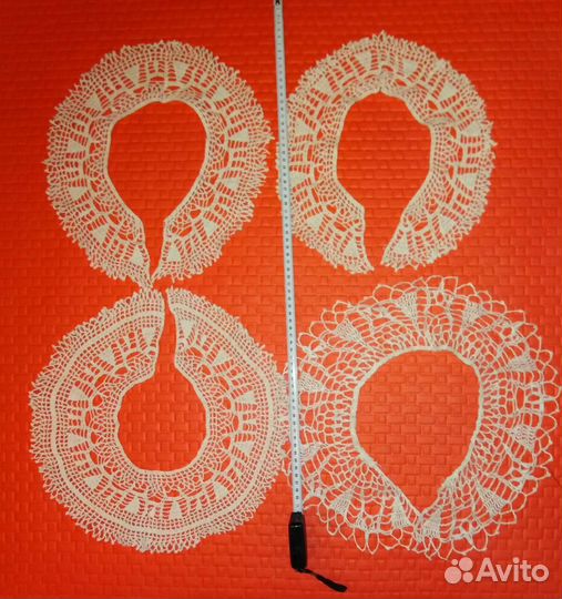 Кружевной воротник ручная работа