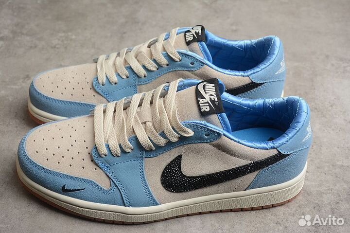 Nike Air Jordan 1 low X UNC кроссовки