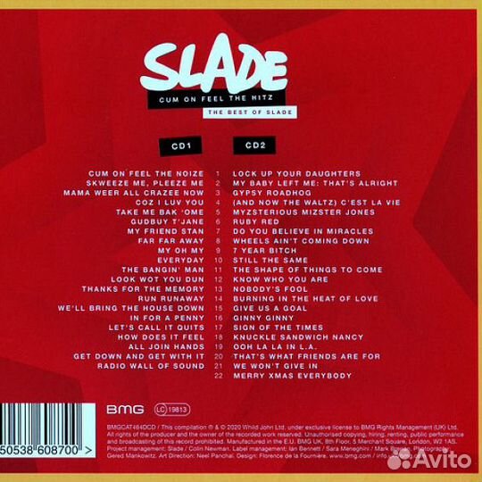 Slade - Cum On Feel The Hitz:The Best Of Slade/2CD
