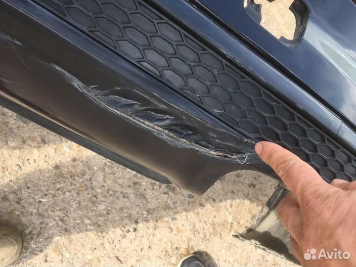 Бампер задний под парктроник Audi Q7 Ауди 2015-20г