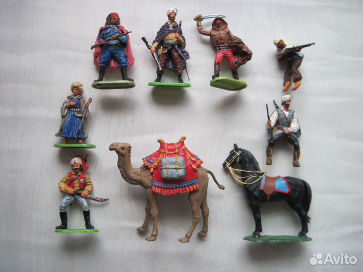 Солдатики. Индеец Elastolin Германия полиэтилен