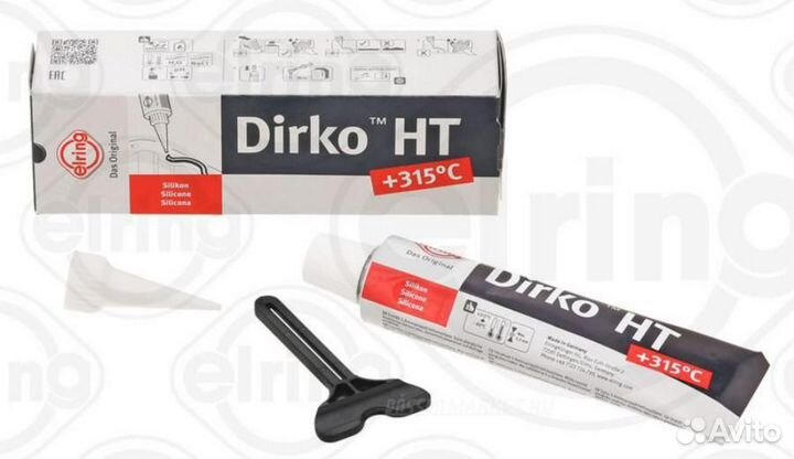 Elring 006.553 Герметик Dirko HT черный силиконовы