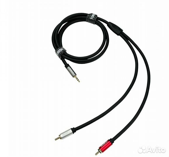 Кабель Tubon аудио 3.5mm jack - 2 RCA 5м