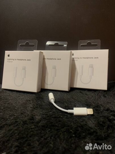 Оригинальный переходник apple на аукс