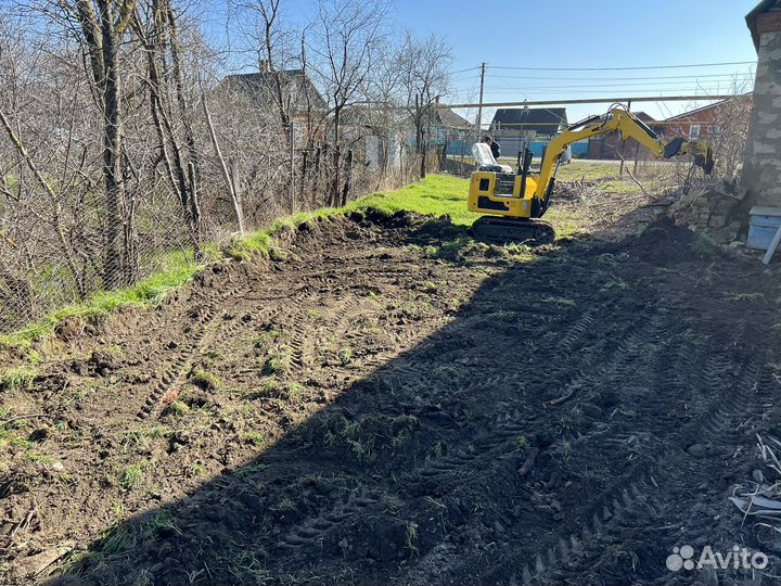 Услуги миниэкскаватора