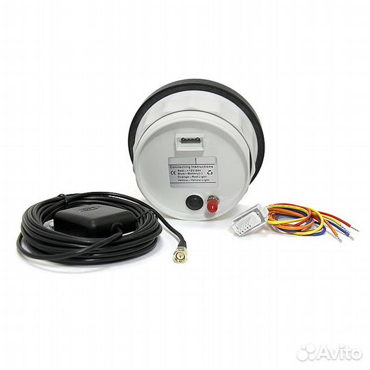 Спидометр GPS аналоговый (BB), 30 узл. для катера