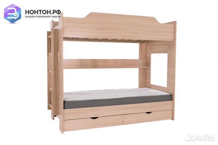 Двухъярусная кровать шимо светлый