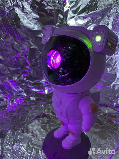Лазерный проектор-ночник астронавт