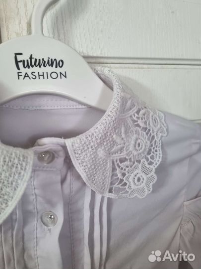 Блузки школьные для девочки 128