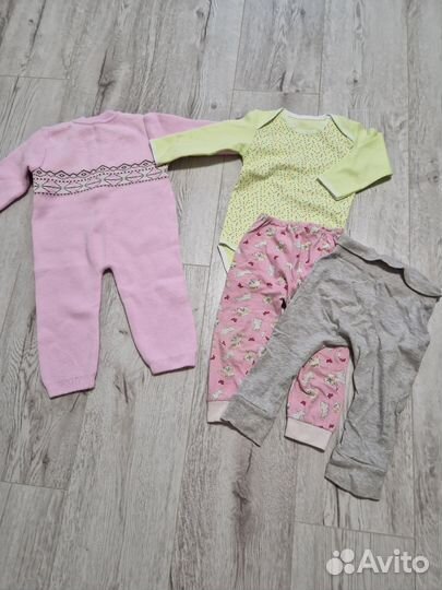 Детские вещи пакетом для девочек 80-86