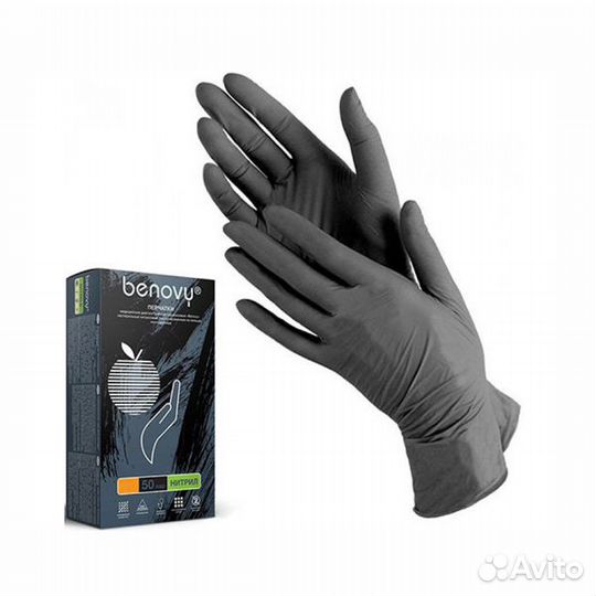 Нитриловые перчатки-benovy (мультиколор) 100шт