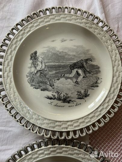 Тарелки винтаж охота